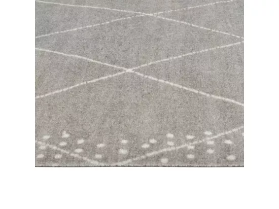 Tapis de cuisine lavable impression losange 60x300 cm velours