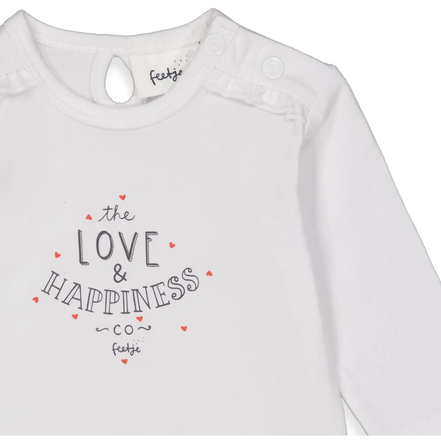 Feetje Langarmshirt Sooo Cute Weiß
