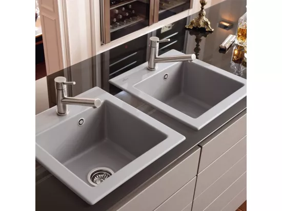 Robinet cuisine VILLEROY ET BOCH Como Acier massif + nettoyant
