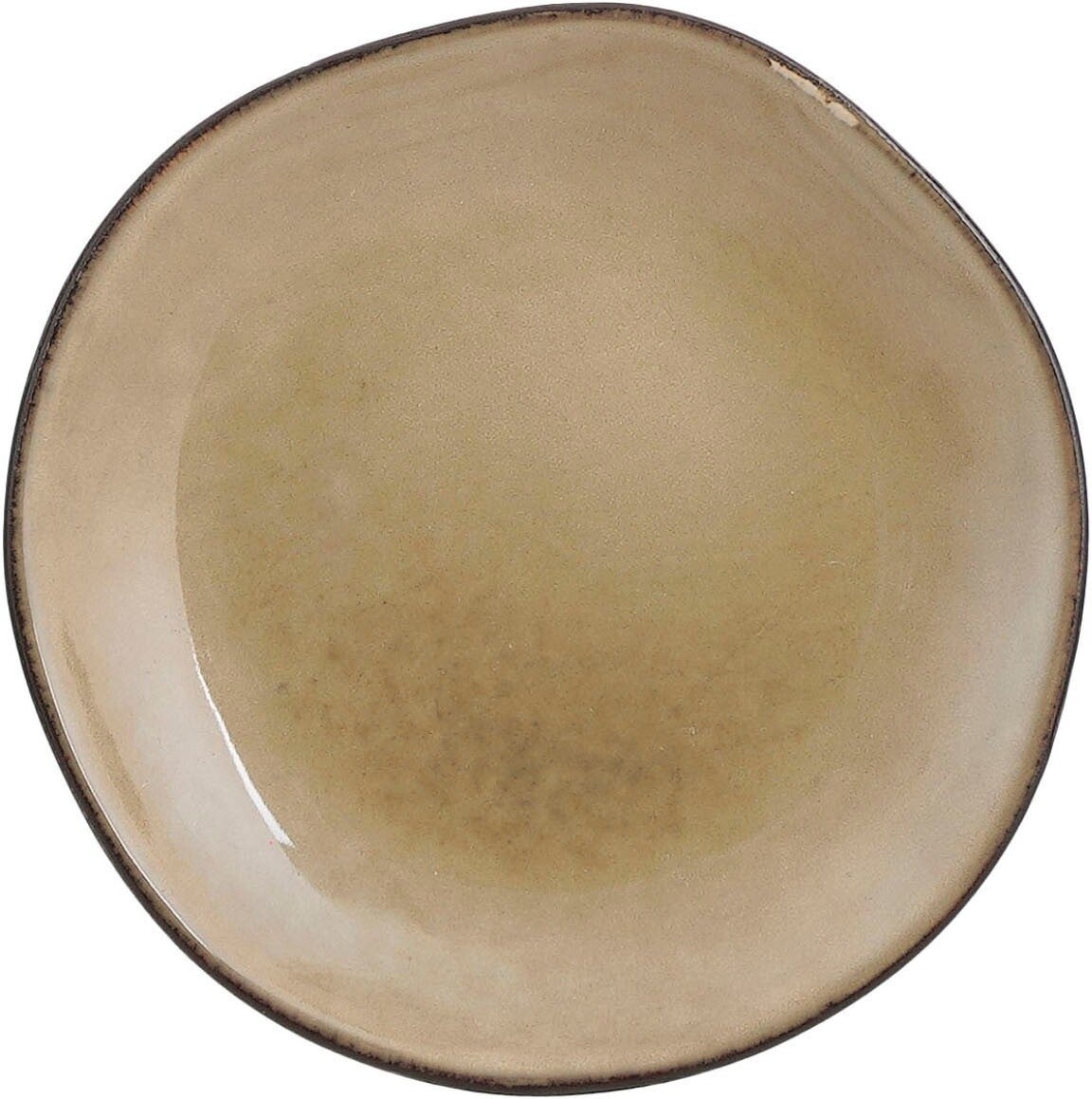 Mica Decorations gebaksbord Tabo crème D 14 H 2 cm