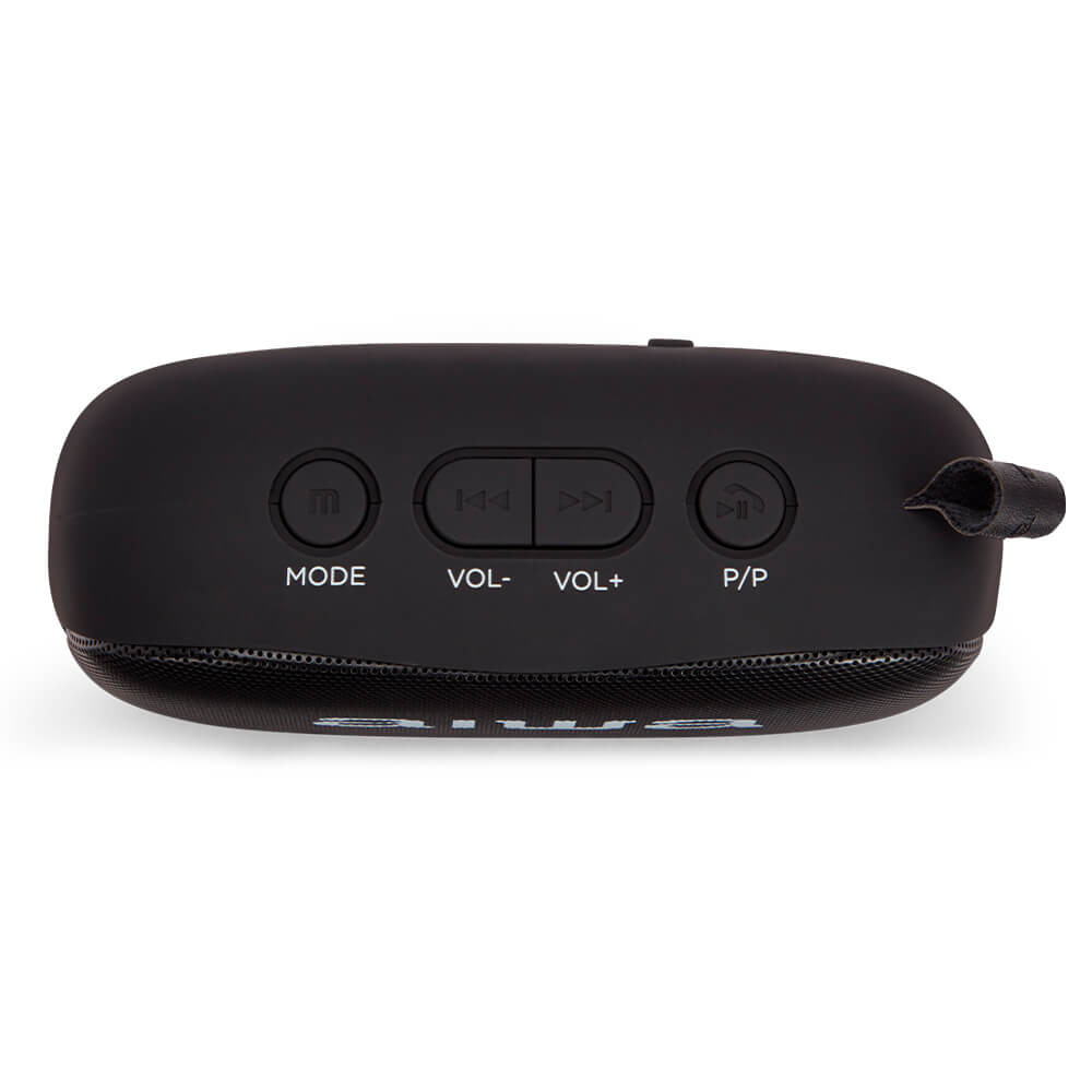 Aiwa BS-110BK Mini Bluetooth Lautsprecher mit Karabiner 10W HyperBass Musik Box