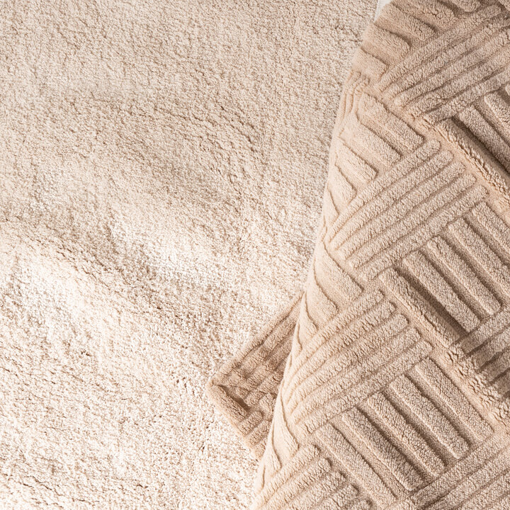 Wasbaar hoogpolig vloerkleed - Ziggy Creme