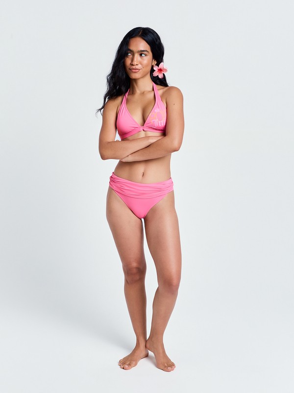 Roxy X Juicy Couture Haut de bikini triangle Rose Femme