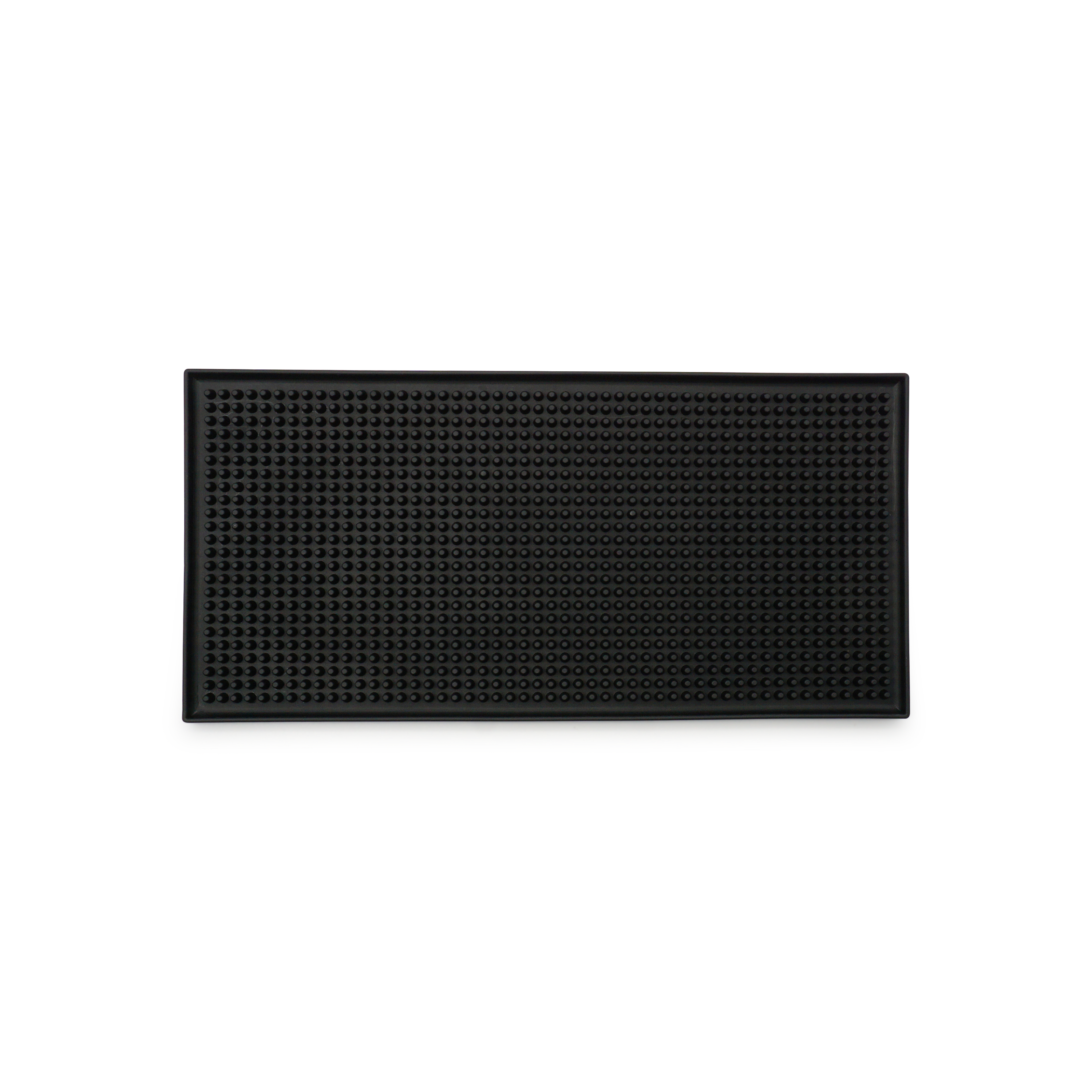 (30x15cm) Silikon Abtropf Matte Bar Anti-Rutsch Cocktail Unterlage Überlaufmatte - Schwarz
