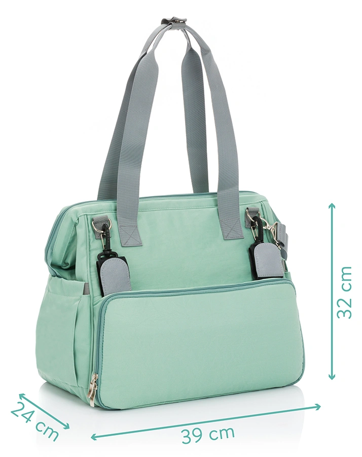 Wickeltasche SYLT (39x24x32) in mint