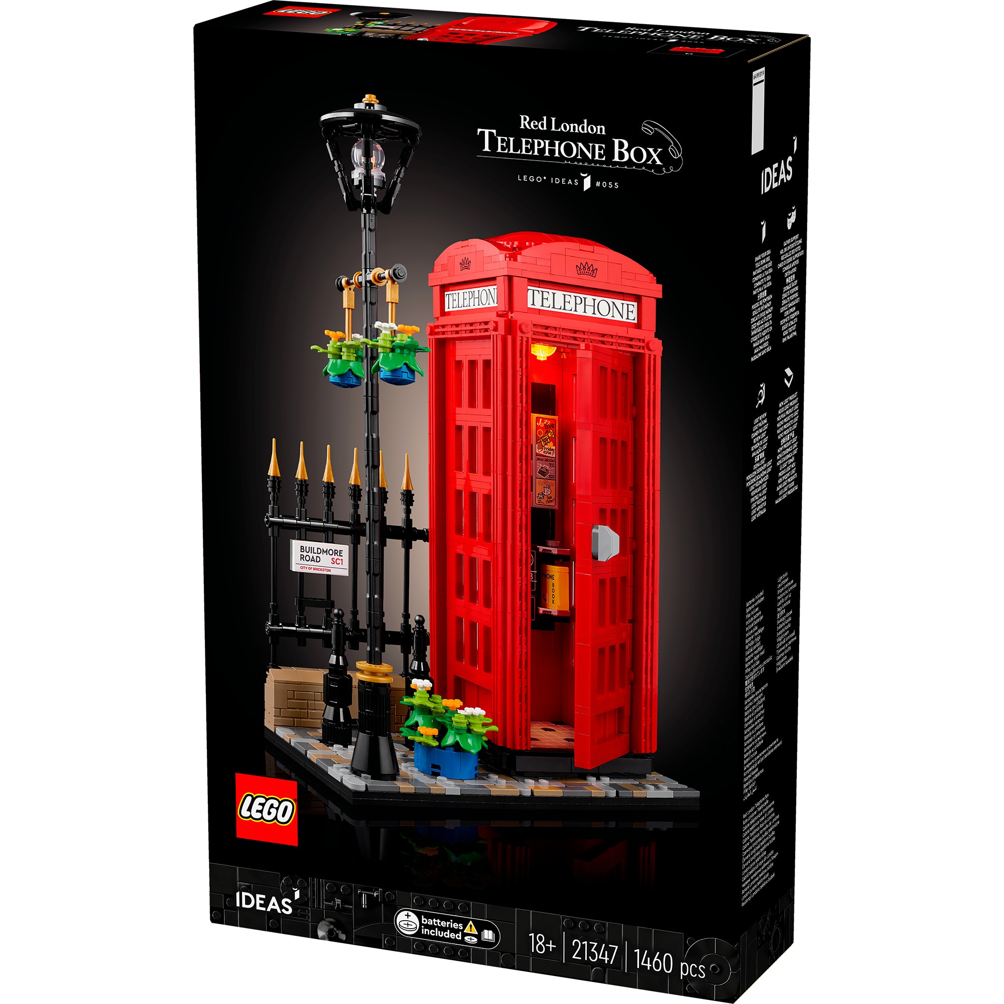 LEGO Konstruktionsspielzeug Ideas Rote Londoner Telefonzelle