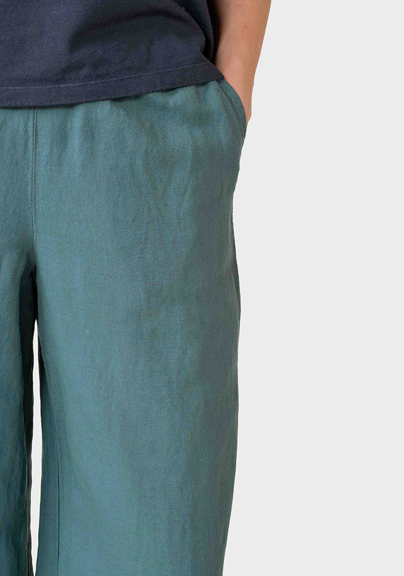 Klitmøller Collective Hose Kaja Linen Pants Moss Green