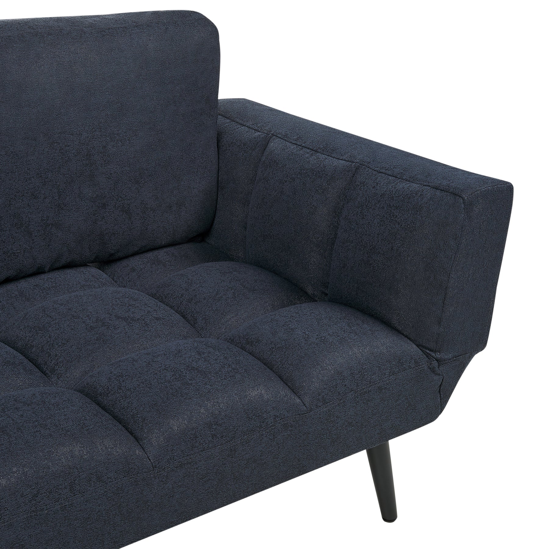 Beliani - BREKKE  - Slaapbank - Donkerblauw - Polyester