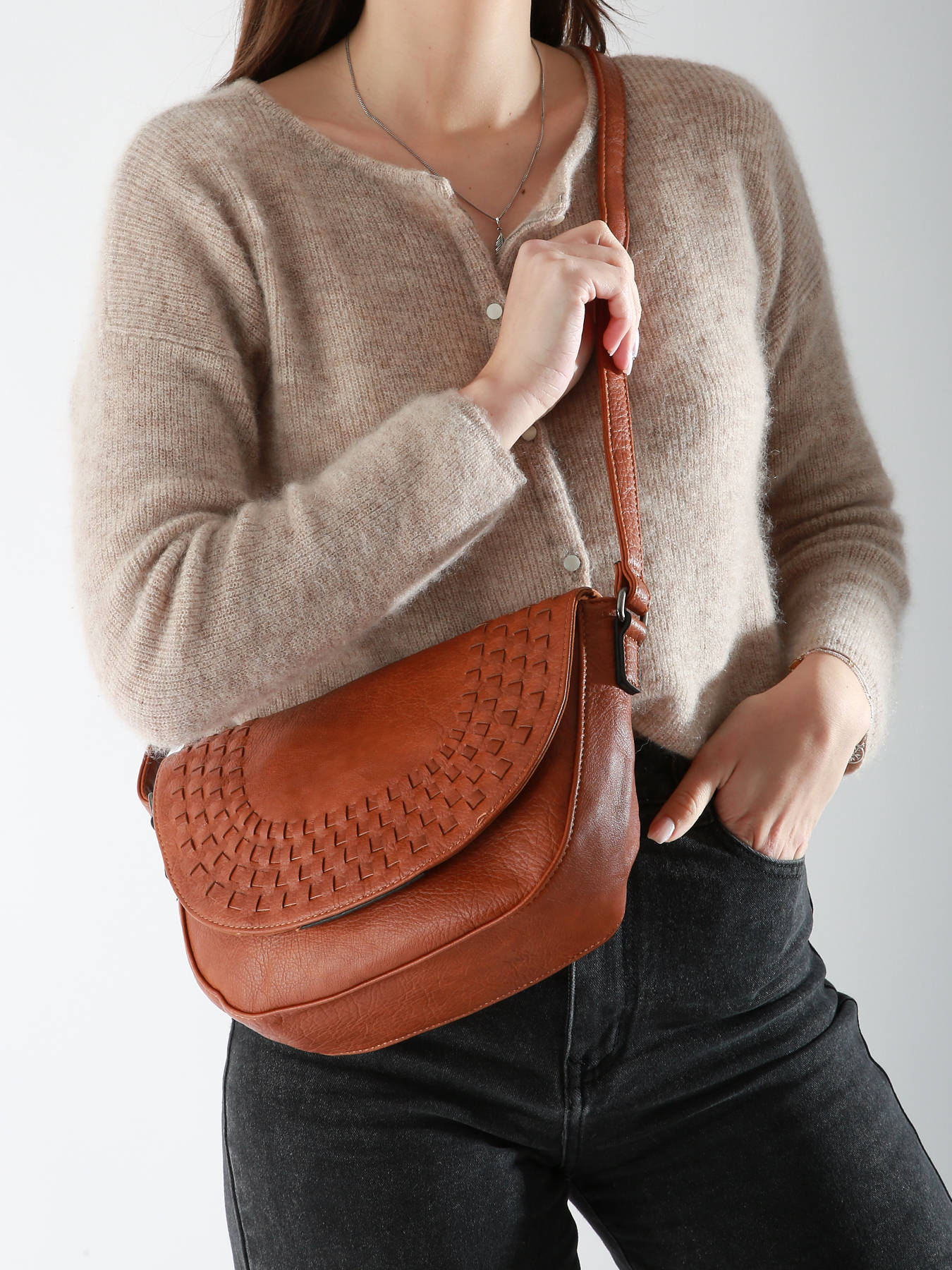 Sac bandoulire Winter tresse MINIPRIX