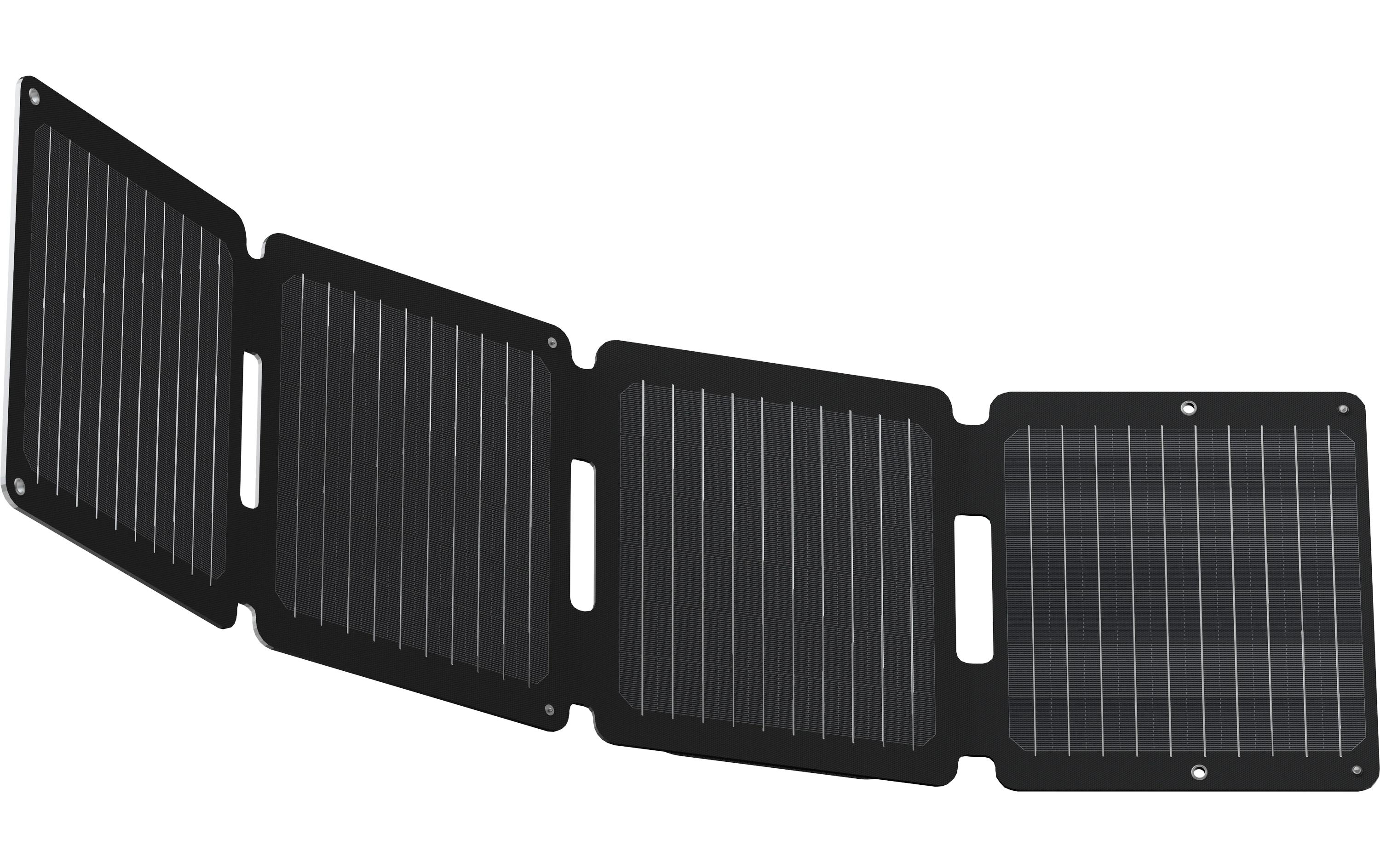 Solarpanel SolarBooster 28 WFaltbares 28-W-Solarmodul mit zwei USB-Ladeanschlüssen