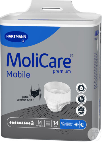 Hartmann MoliCare Premium Mobile 10 Gouttes Taille M 14 Pièces