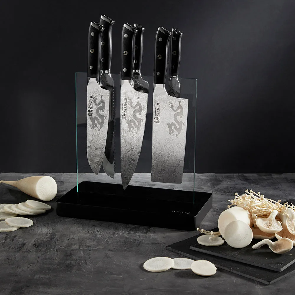 THE CUSTOM CHEF™ KIYOSHI™ Kiyo Knivblok - 7 dele