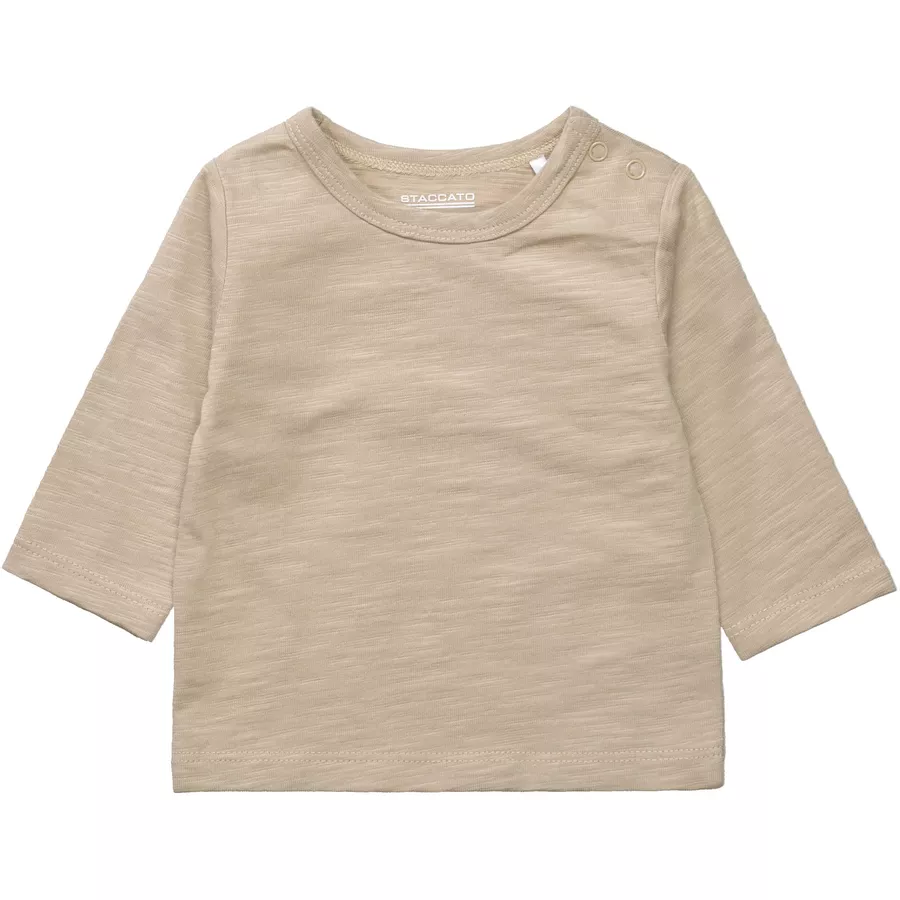 STACCATO Strampler+Shirt taupe gestreift