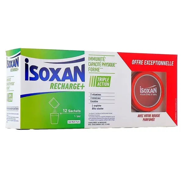 Pacote de Refil Isoxan + 12 sachês + Vela Aromática