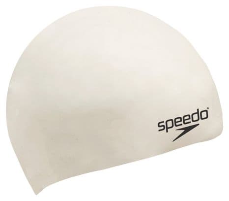 SPEEDO Bonnet de bain FLAT Silicone Blanc