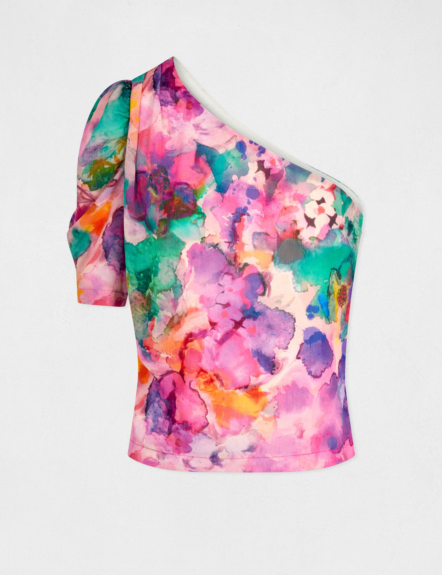 Blouse asymétrique imprimé floral multico femme - multico