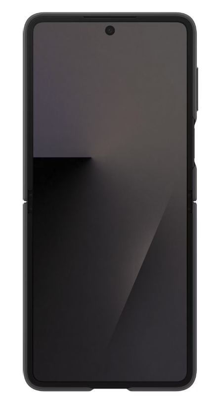 Galaxy Z Flip7 Silikon Cover Hülle mit Ring (EF-PF766TBEGWW) - Schwarz