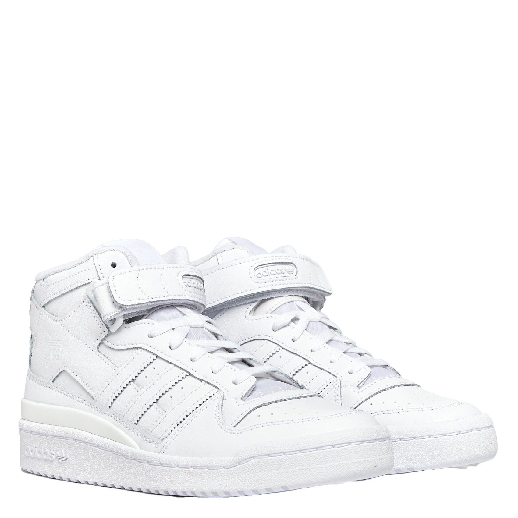 FORUM MID - Adidas Forum Mid en cuir | Blanc
