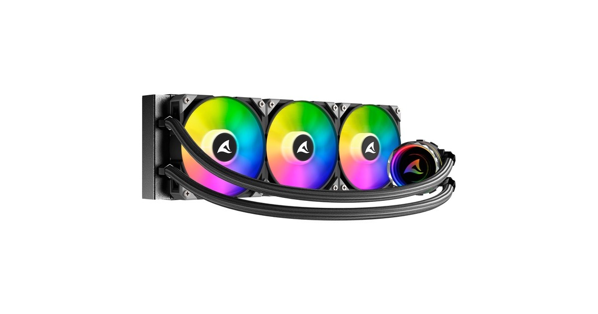 SharkoonS90 RGB waterkoeling  (Zwart, 4-pins PWM fan-connector)