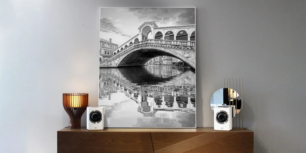Cabasse Rialto Blanc Satin Enceintes sans fil hi-fi