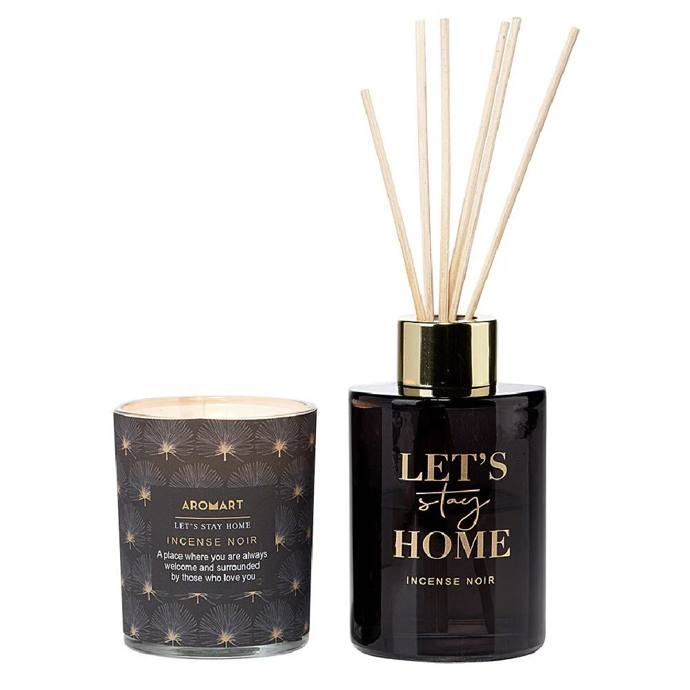Coffret cage diffuseur et bougie en verre