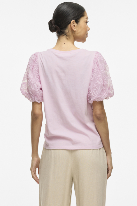 Vila roze dames t-shirt