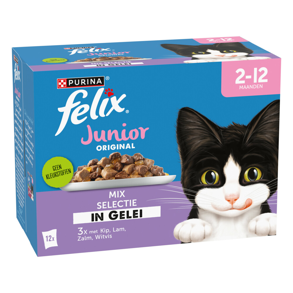 Felix Original Pouch in Gelei Junior Mix12 stuks