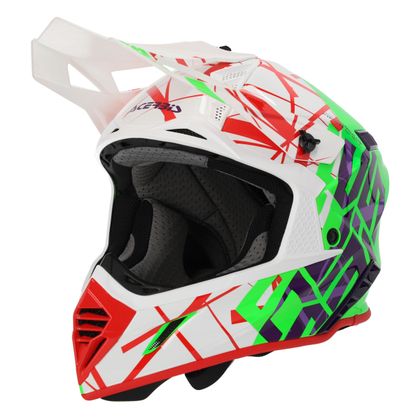 Casque cross Acerbis X-TRACK VTR ECE 2206 2024 - Vert / Blanc