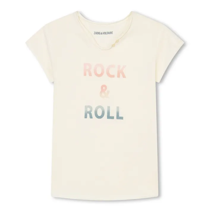 Zadig & Voltaire T-shirt Boxo Rock & Roll | Ecru
