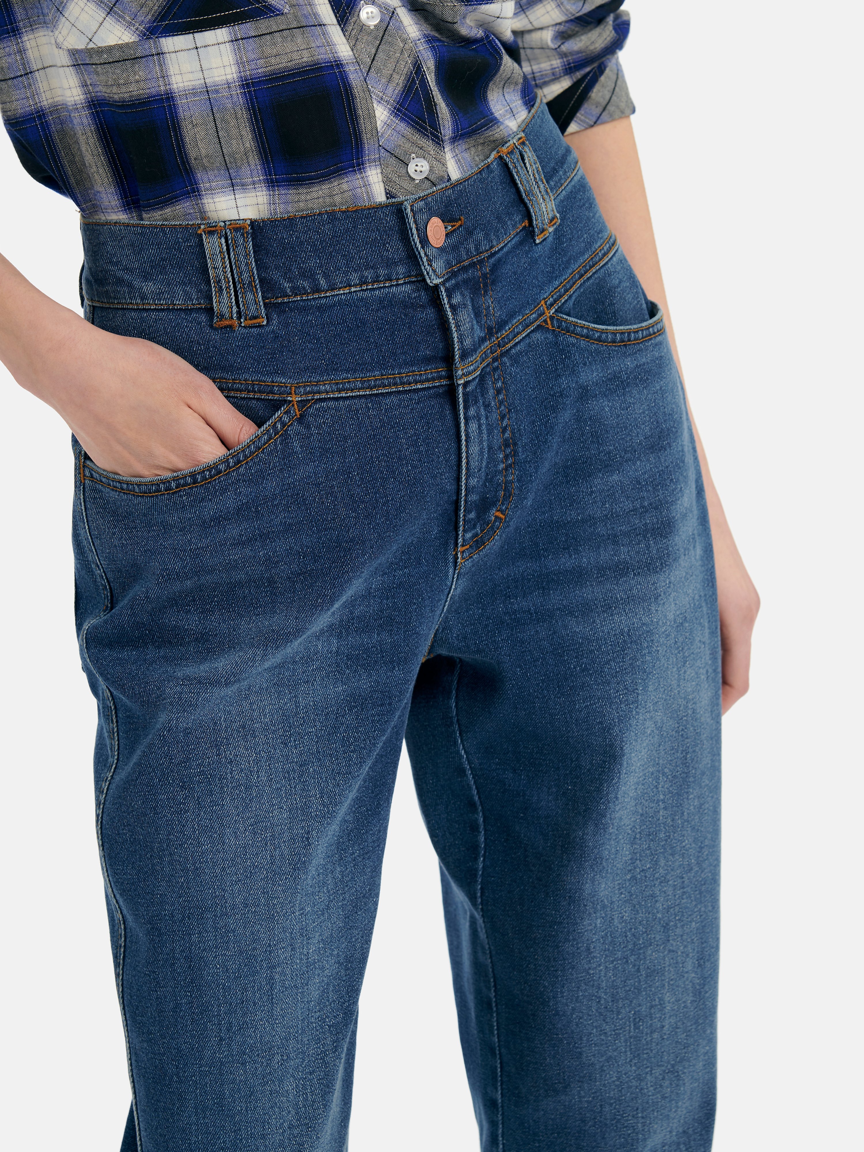 Knöchellange Slim Fit-Jeans