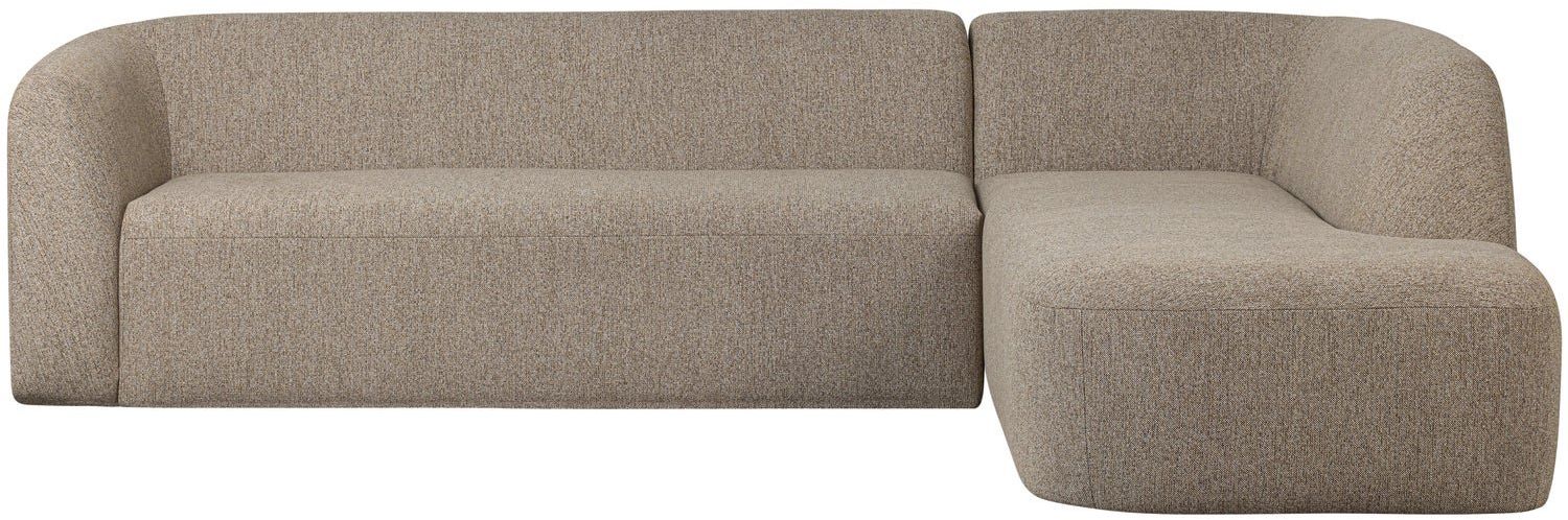WOOOD   Sloping Natural Melange Hoekbank