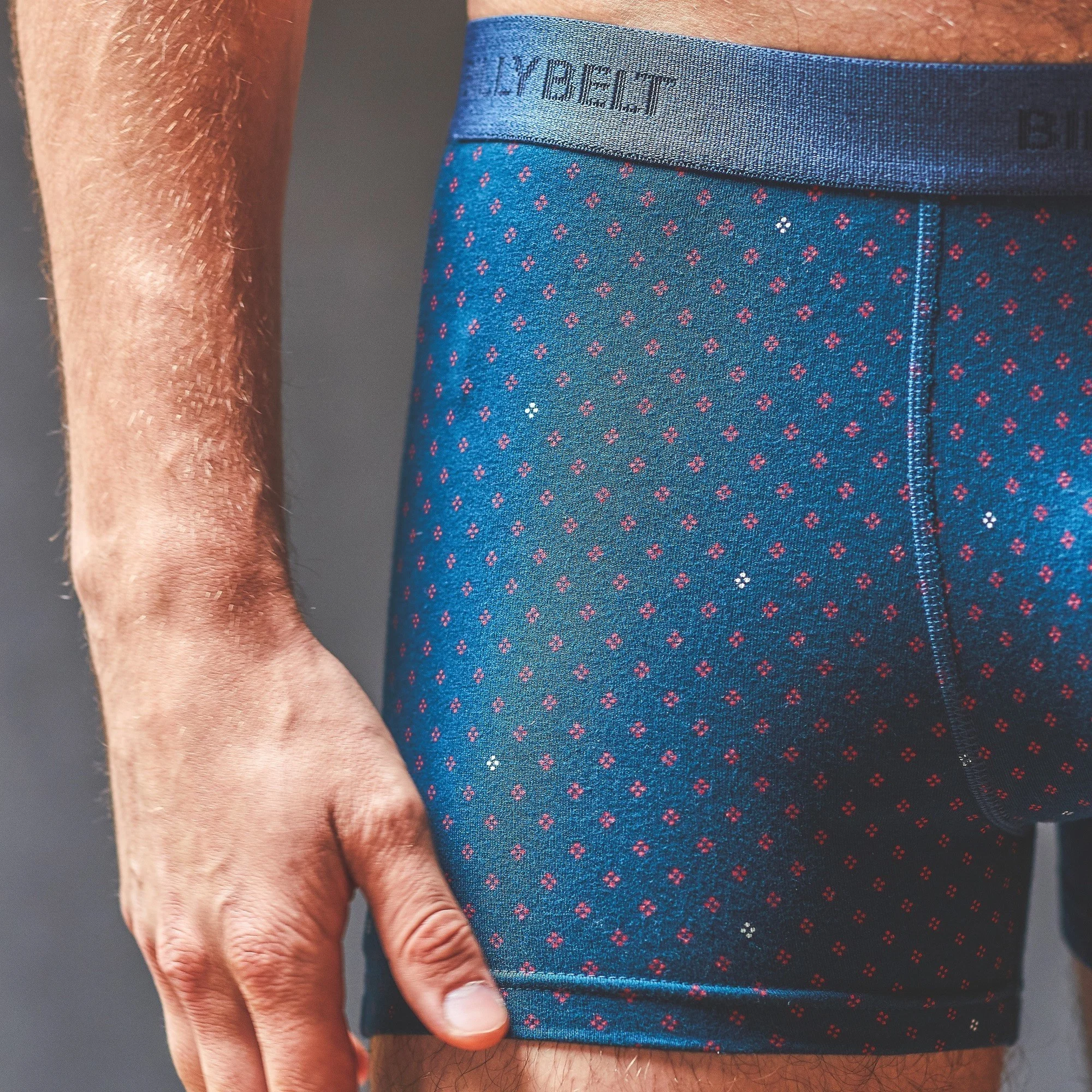 RED DIAMOND - Boxer en coton biologique | Bleu