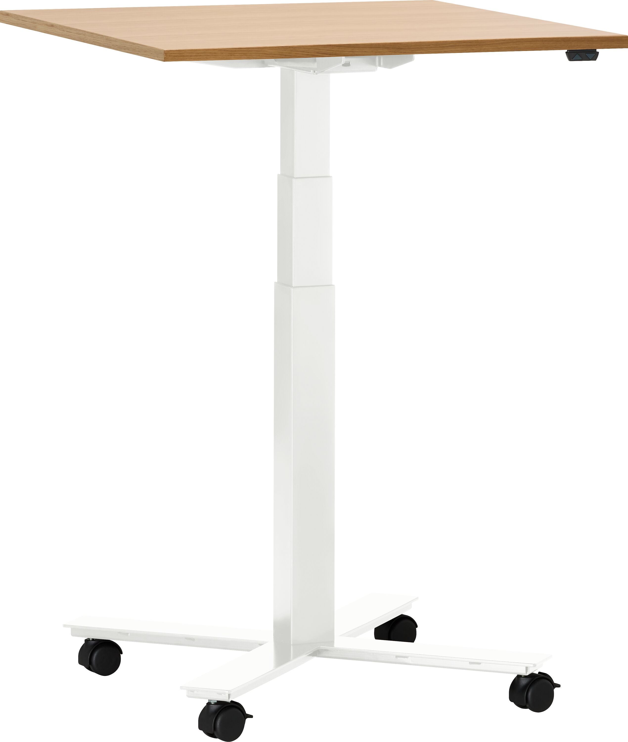 FLEXCUBE Besprechungstisch höhenverstellbar - Eiche / B: 70.0 cm x T: 70.0 cm x H: 66.5 cm