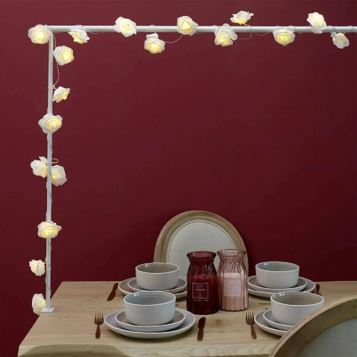 Paris Prix Guirlande LED 180cm - Rose