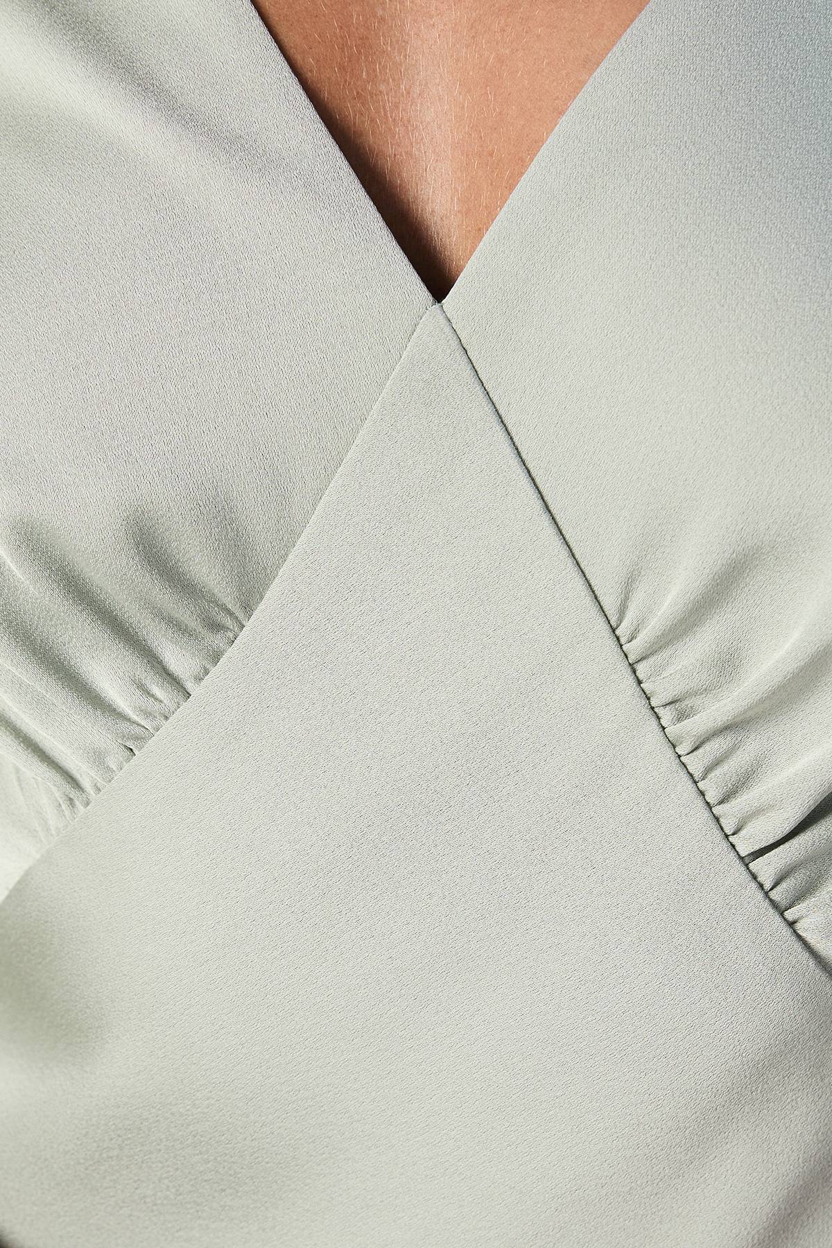 Coast Robe de Demoiselle d'Honneur en Crêpe Satiné avec Nœud dans le Dos