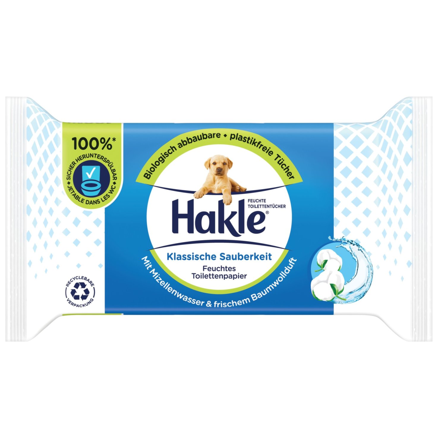 Hakle Klassische Sauberkeit Feuchttücher, 42 Stück