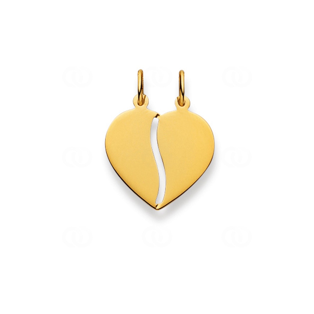 Anhänger 750/18 K Gelbgold Herz