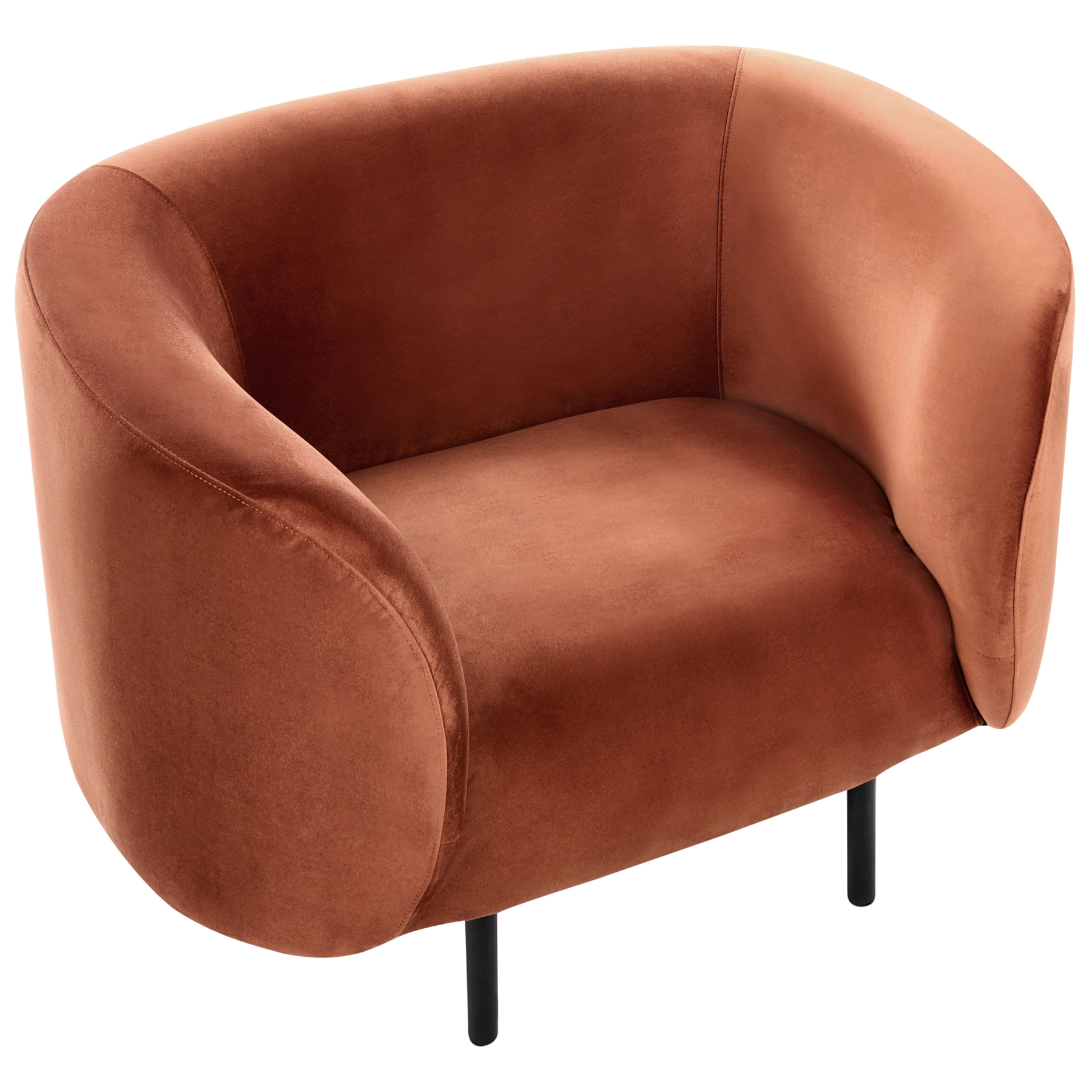 Beliani - LOEN - Fauteuil - Oranje - Fluweel