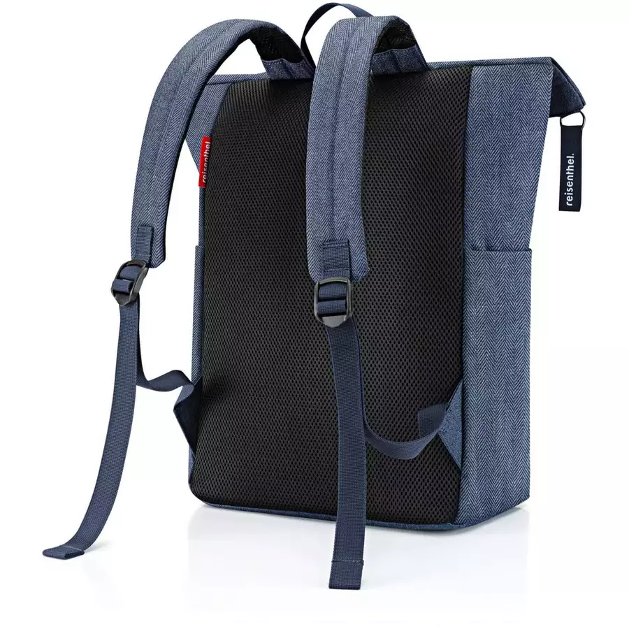reisenthel travelling rolltop - Rucksack 15.6 53 cm herringbone dark blue