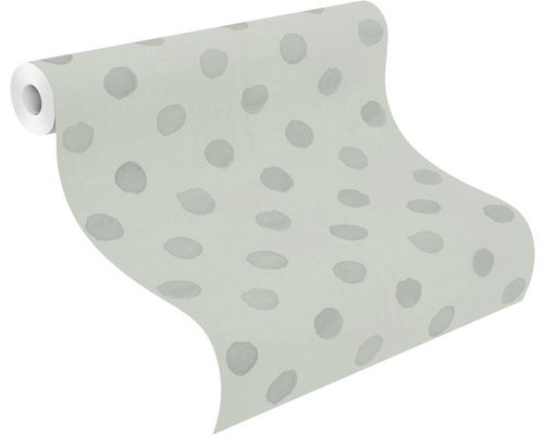 Vliesbehang 252057 Bambino XIX stippen groen