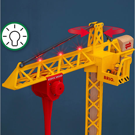 BRIO 33835 Byggekran med lys