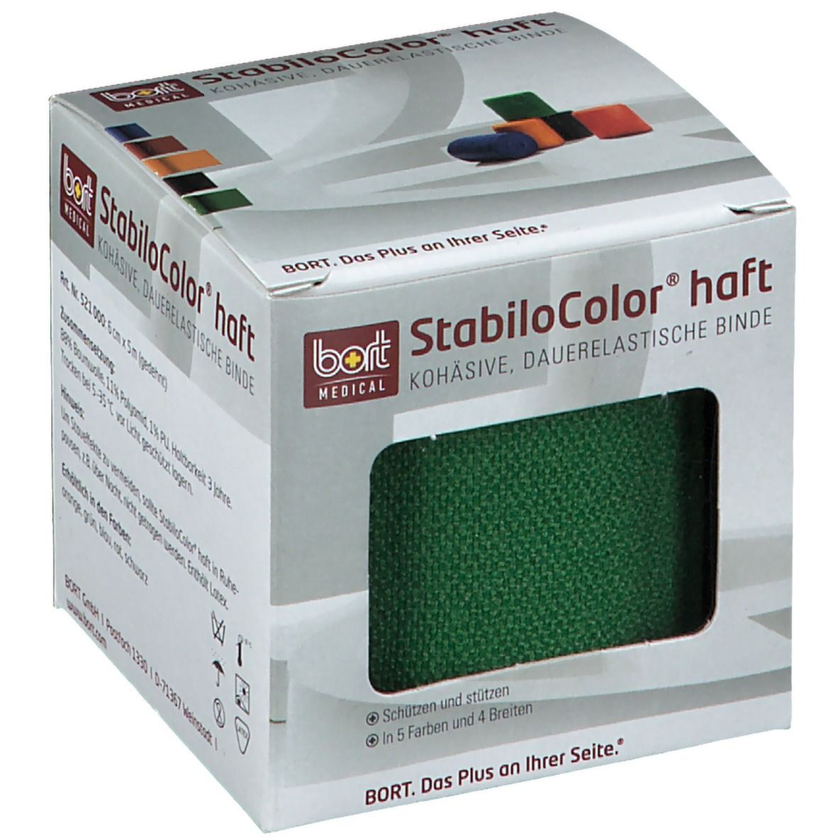 BORT StabiloColor® haft Binde 6 cm grün