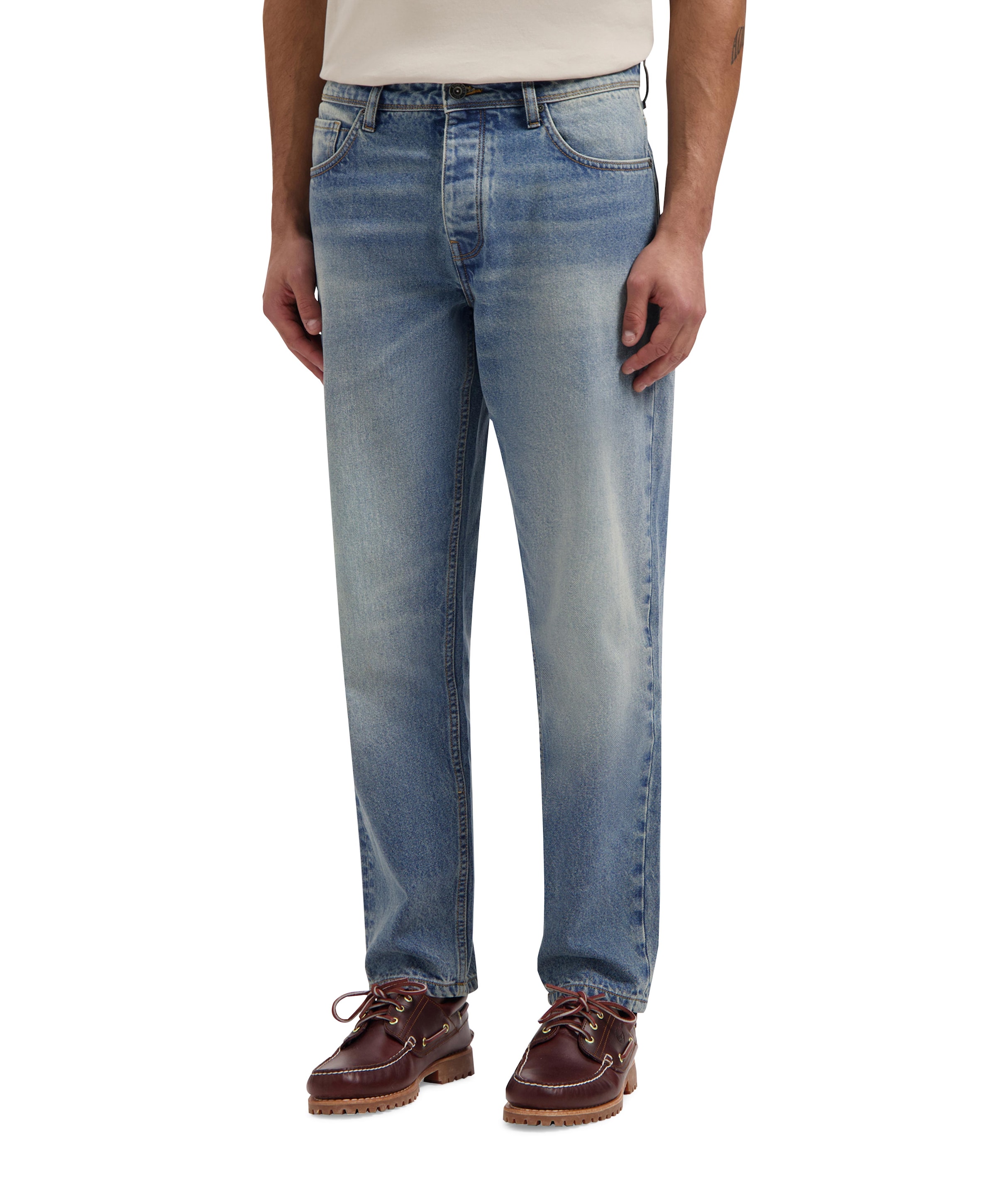 Pure Path The Aiden Loose Fit heren jeans groen