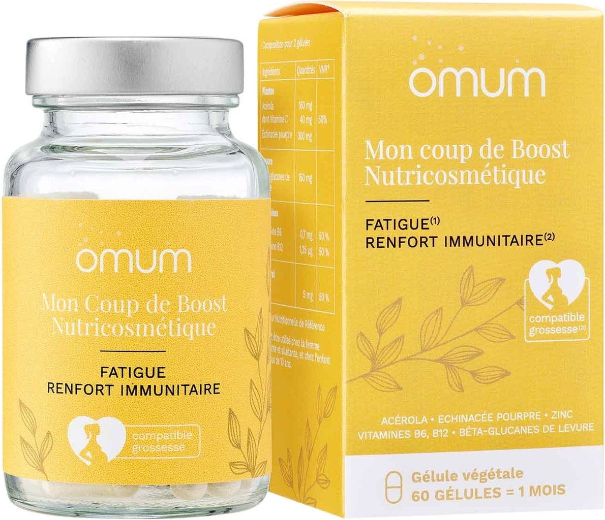 Omum  Mon Coup De Boost Dietary Supplement, 60 Kapseln