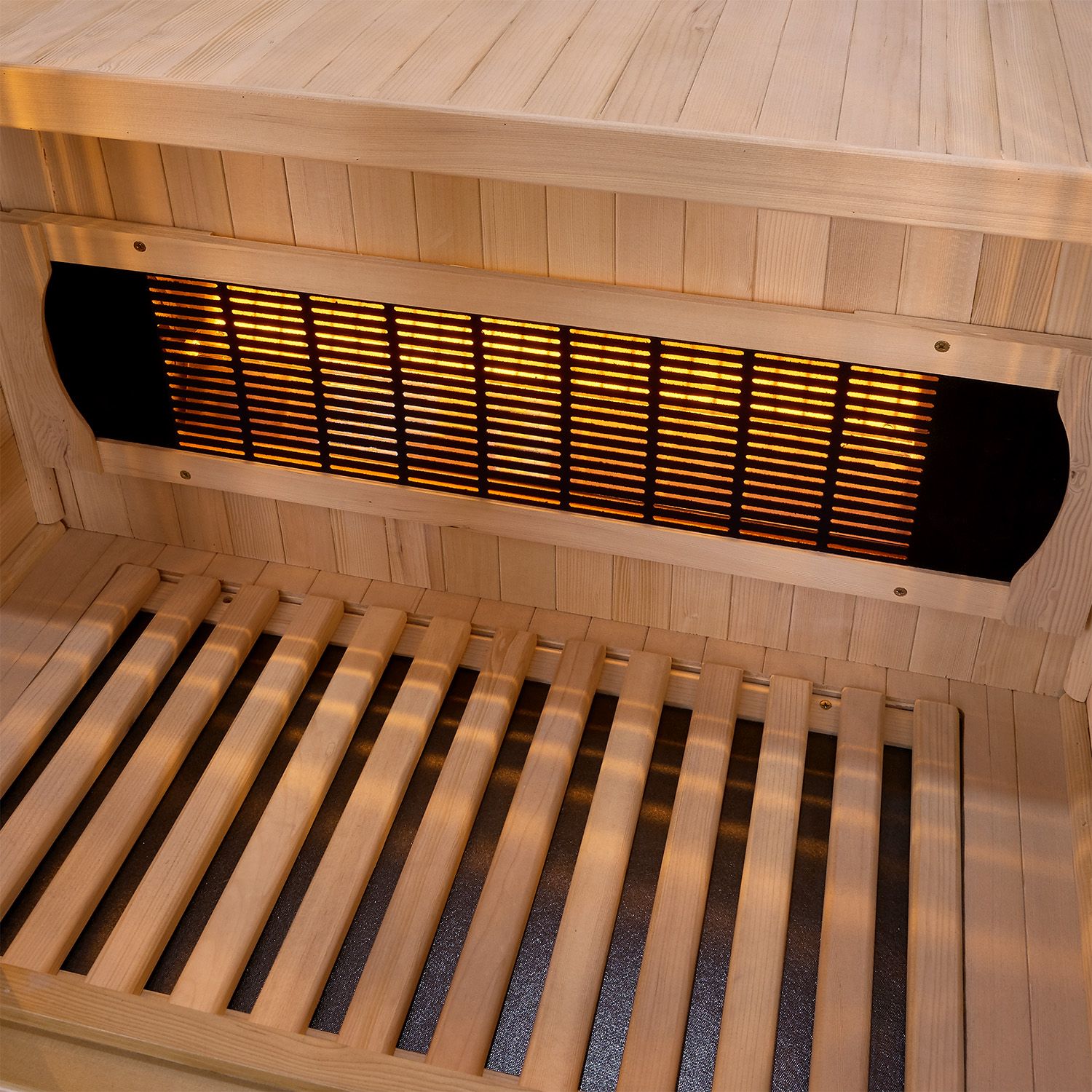 Artsauna Infrarotkabine Nyborg S90V Vollspektrumstrahler & Ambiente LED Beleuchtung – Kabine für 1