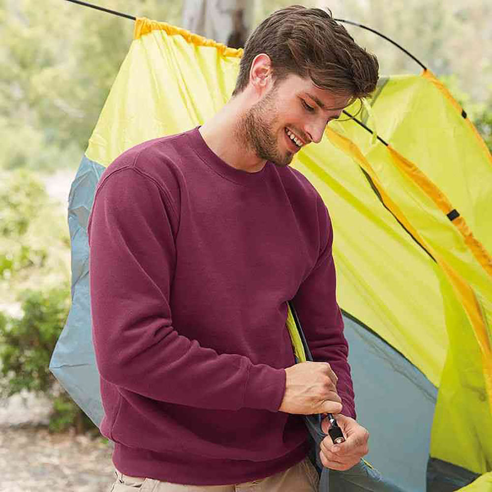 Moletom básico premium Fruit Of The Loom Set-in 70/30