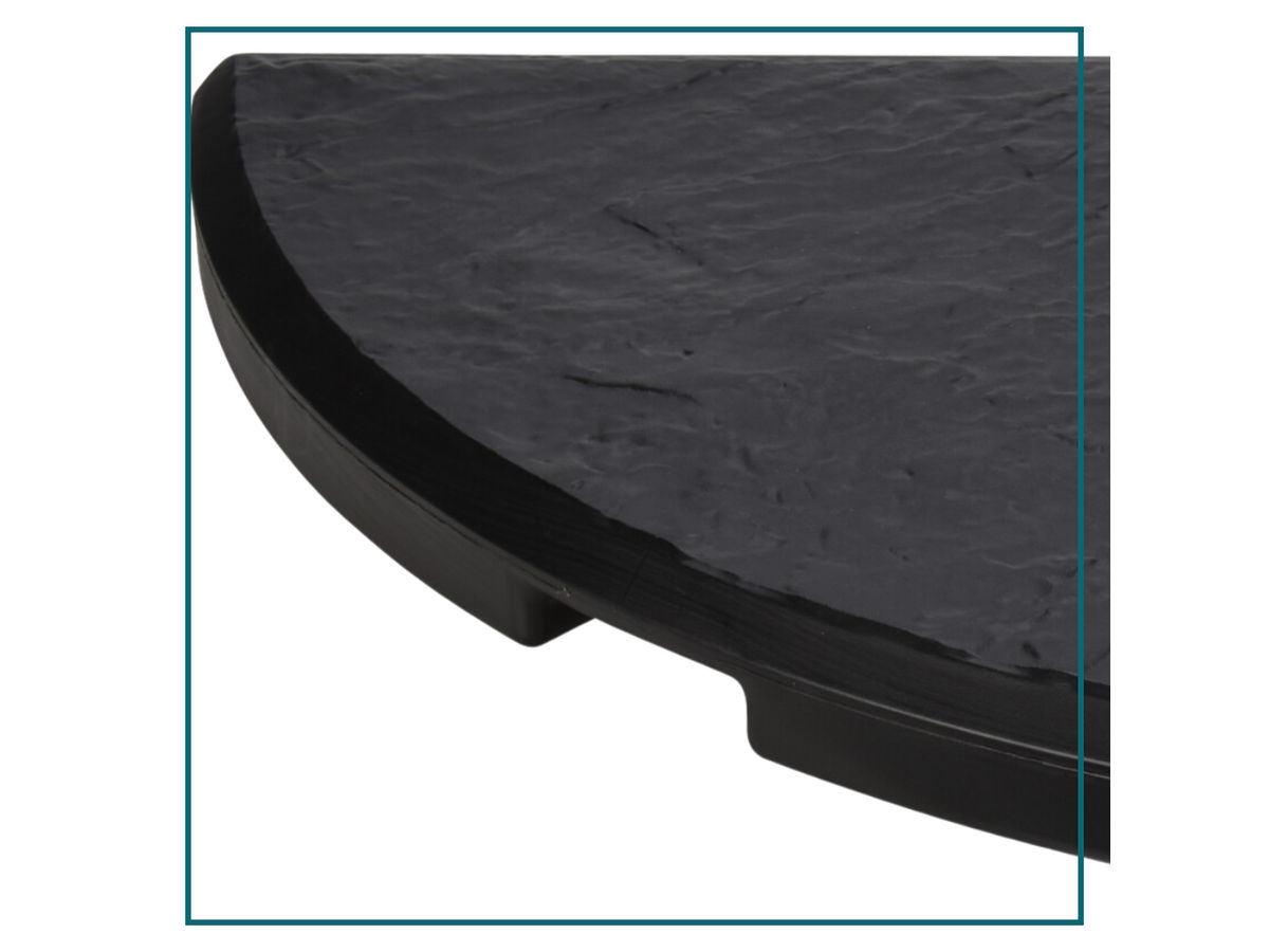 HIXA Set van 4 betonnen parasoltegels - Black