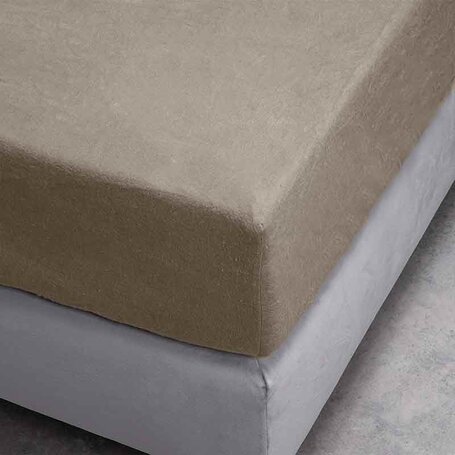 Hoeslaken Flanel - Truffel