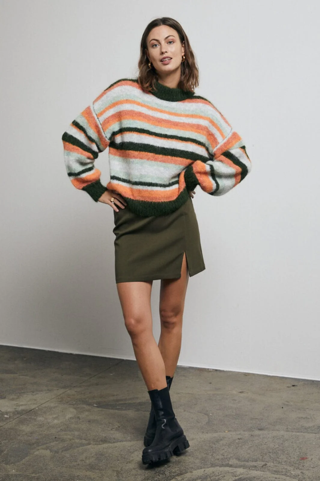 A-View Annali Skirt-1 894 army