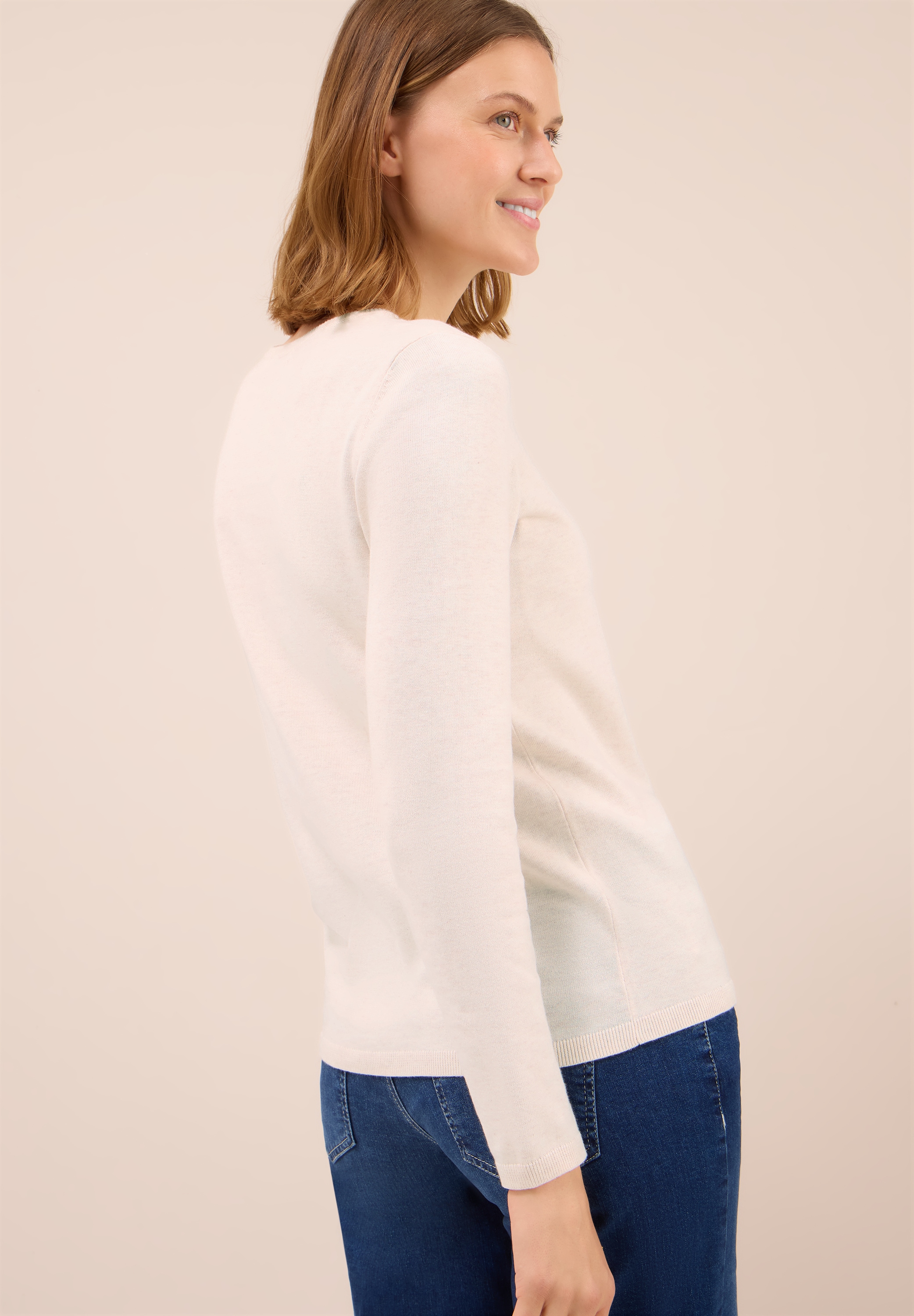 Cecil Strickpullover , mit feinem Detail an der Schulter und Viskose-Anteil